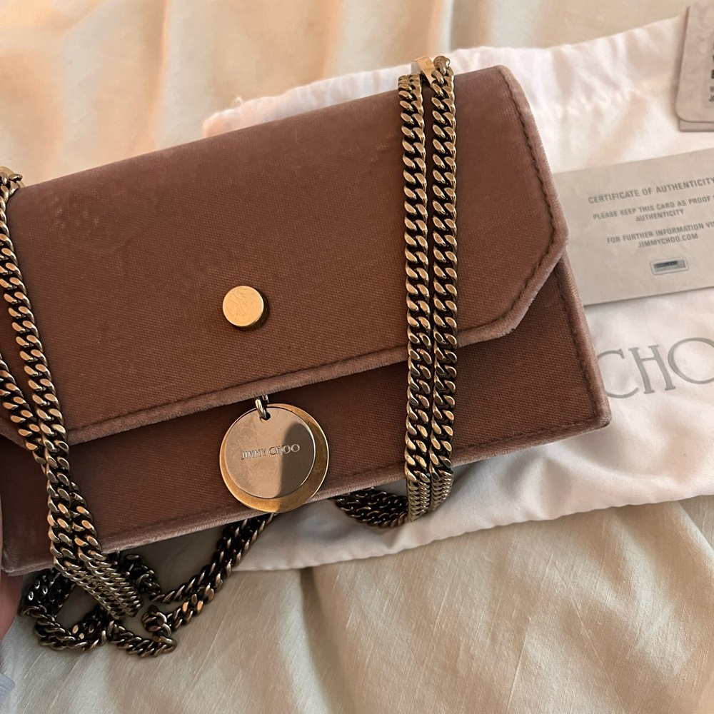 Brand New Cute Jimmy Choo crossbody bag 100% Authentic
